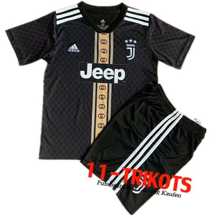 Juventus Kinder Trikot Concept Edition Schwarz 2021/2022