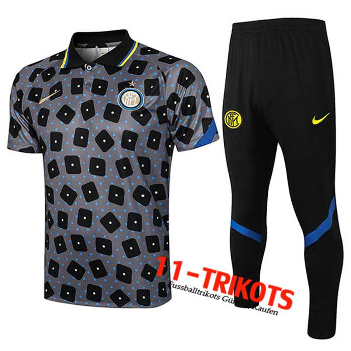 Inter Milan Poloshirt + Hose Grau 2021/2022