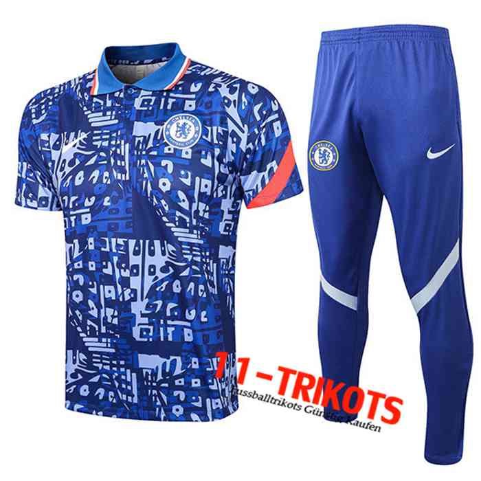 FC Chelsea Poloshirt + Hose Blau 2021/2022