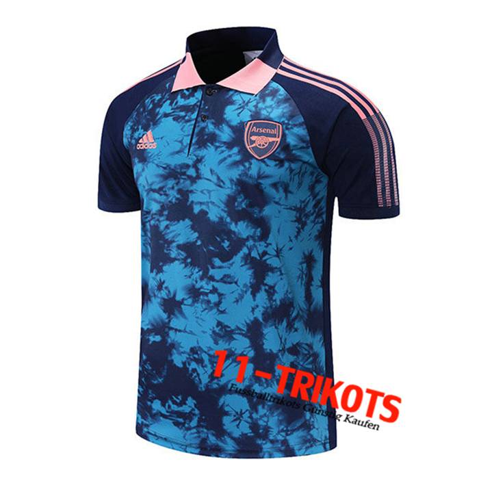 Arsenals Poloshirt Blau/Schwarz 2021/2022