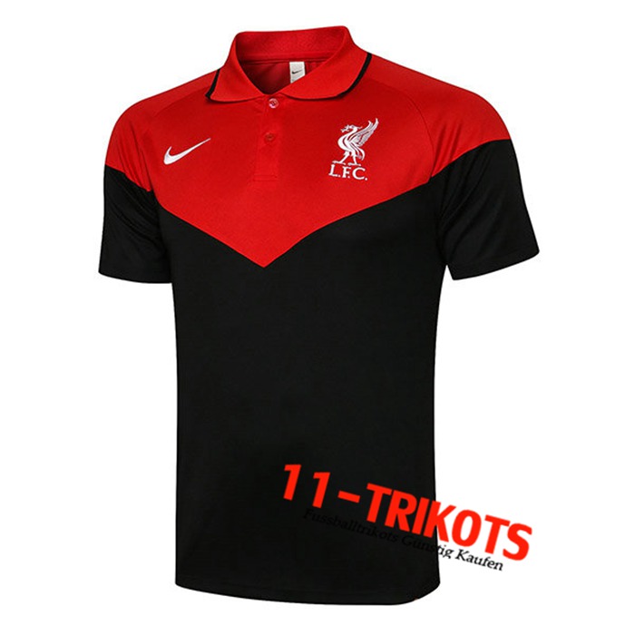 FC Liverpool Poloshirt Schwarz/Rot 2021/2022