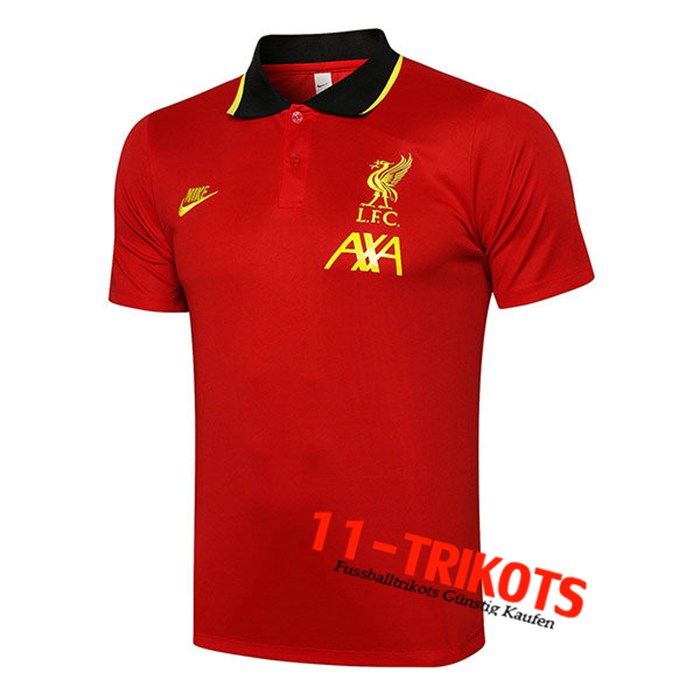 FC Liverpool Poloshirt Rot/Schwarz 2021/2022