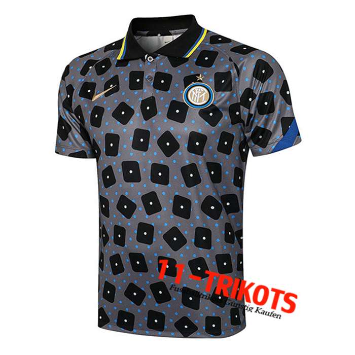 Inter Milan Poloshirt Grau 2021/2022