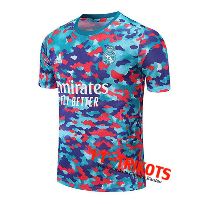 Real Madrid Trainingstrikot Rot/Blau/Lila 2021/2022