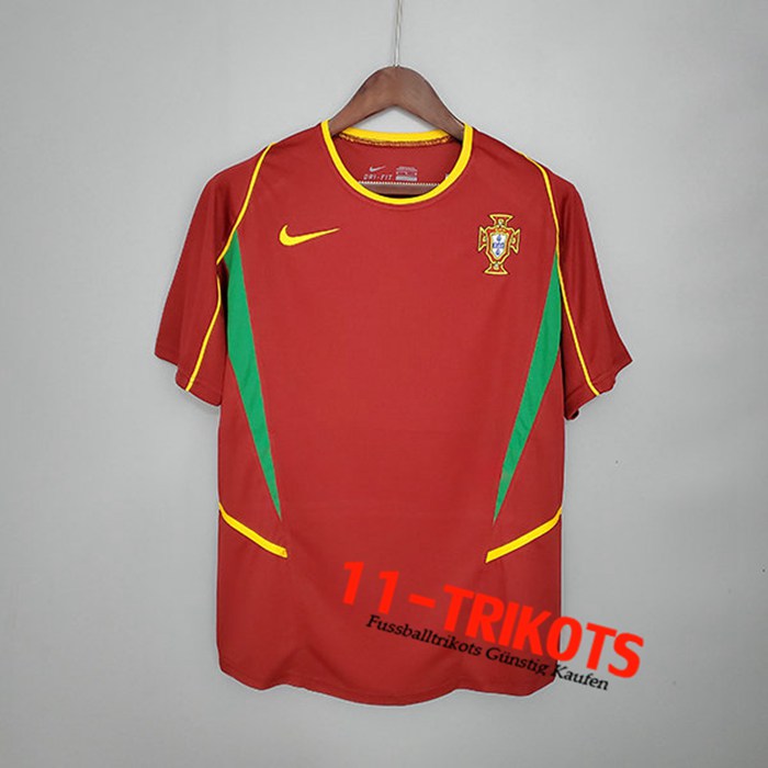 Portugal Retro Heimtrikot 2002