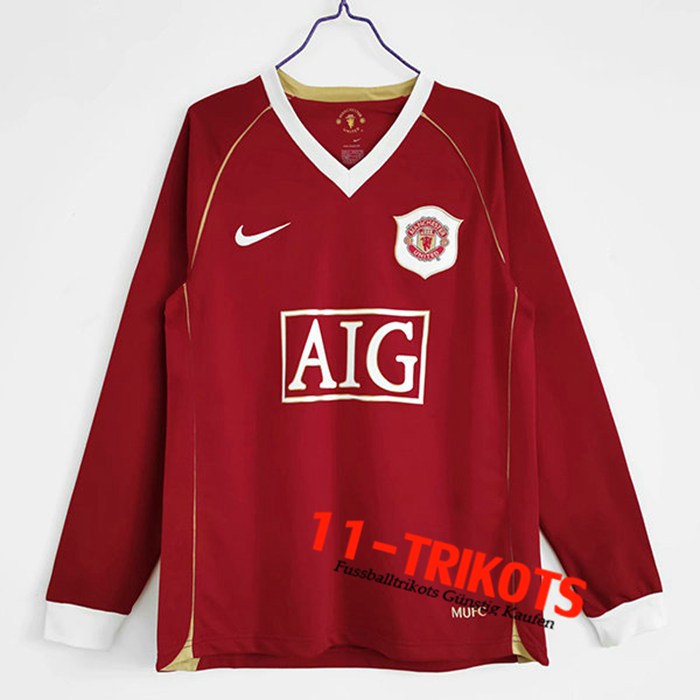 Manchester United Retro Heimtrikot Langarm 2006/2007