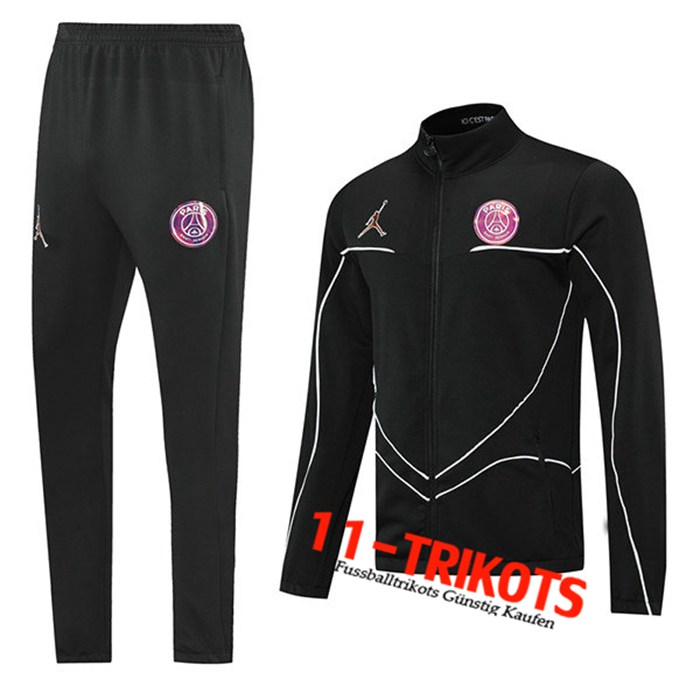 Jordan PSG Trainingsanzug (Jacke) Schwarz 2021/2022