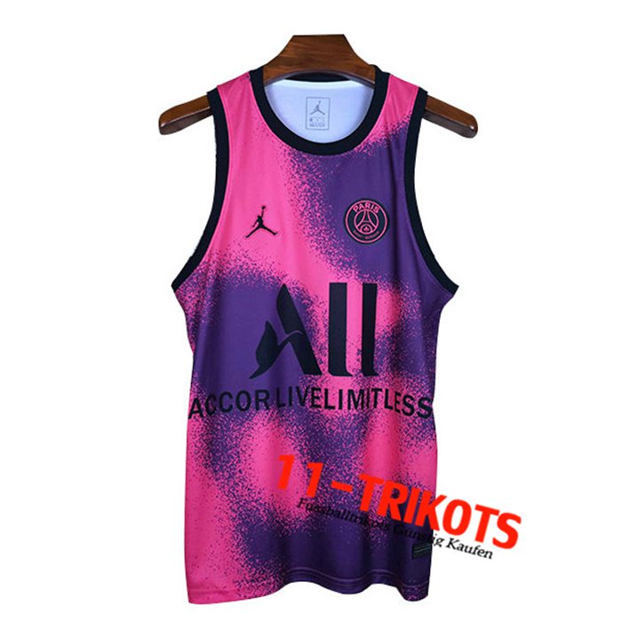 Jordan PSG Fussball Tank Top Fourth Rosa/Lila 2021/2022