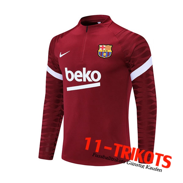 Sudadera De Entrenamiento FC Barcelona Rojo 2021/2022