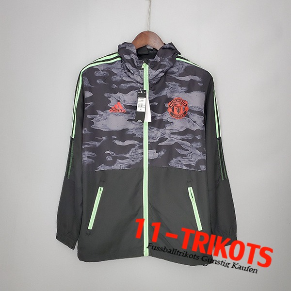 Rompevientos Manchester United Negro/Gris 2021/2022