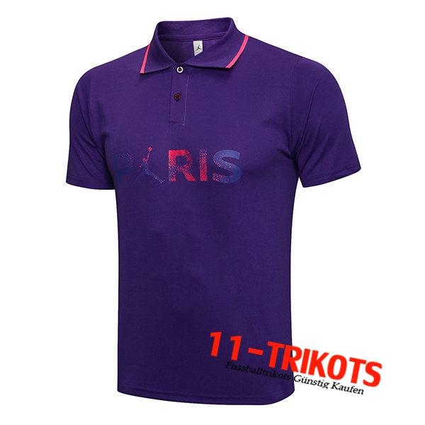 Jordan PSG Poloshirt Lila Classic 2021/2022