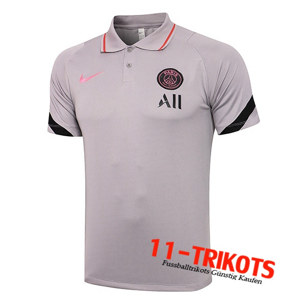 PSG Poloshirt Grau Classic 2021/2022