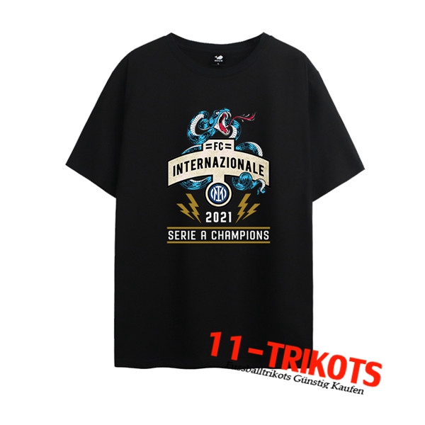 Inter Milan Trainingstrikot Serie A Champions Schwarz 2021