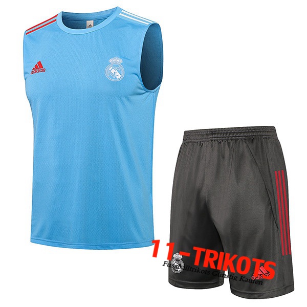 Real Madrid Fussball Tank Top Blau 2021/2022