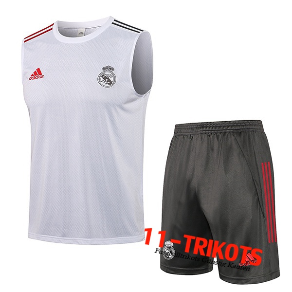 Real Madrid Fussball Tank Top Weiß 2021/2022