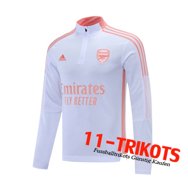 Sudadera De Entrenamiento Arsenal Rose/Blanca 2021/2022