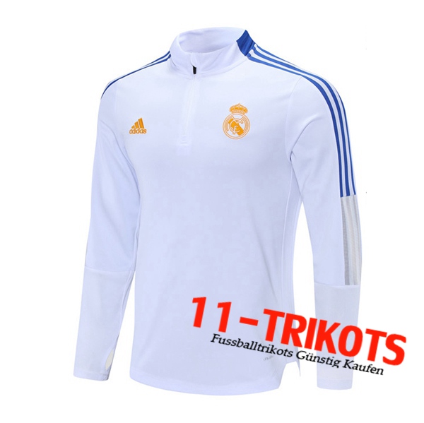 Sudadera De Entrenamiento Real Madrid Blanca 2021/2022