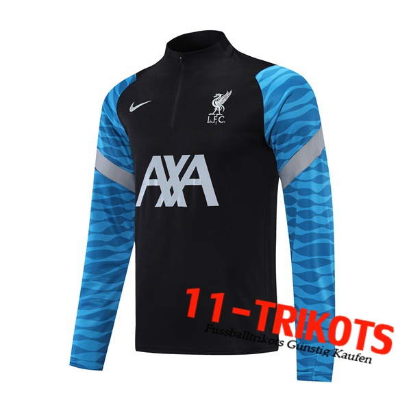 Sudadera De Entrenamiento Liverpool Azul/Negro 2021/2022