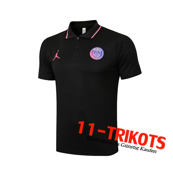 Jordan PSG Poloshirt Schwarz 2021/2022