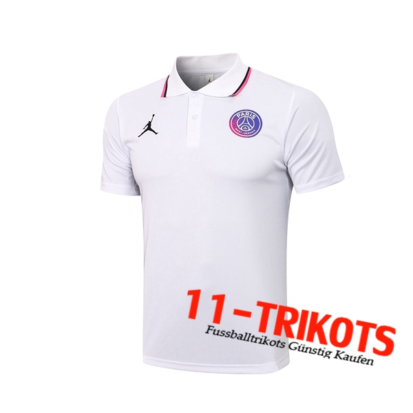 Jordan PSG Poloshirt Weiß 2021/2022