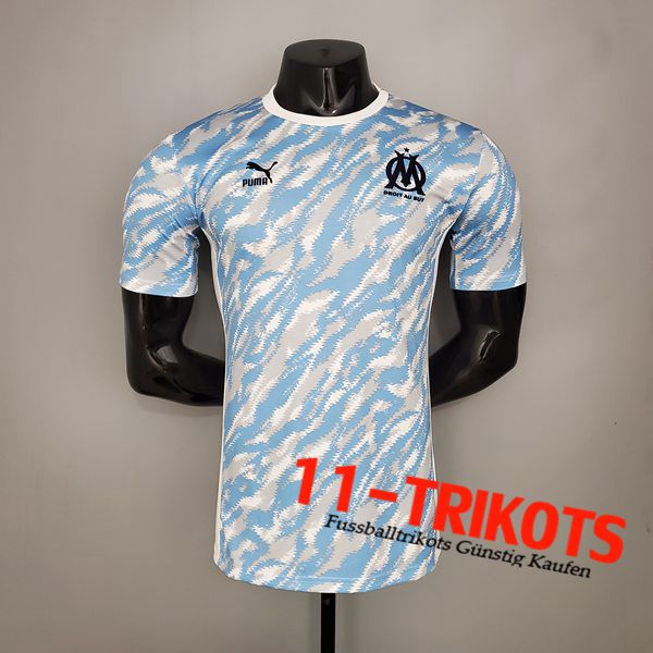 Marseille Trainingstrikot Player Version Weiß/Blau 2021/2022