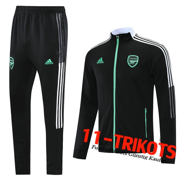 Arsenal Trainingsanzug (Jacke) Schwarz 2021/2022