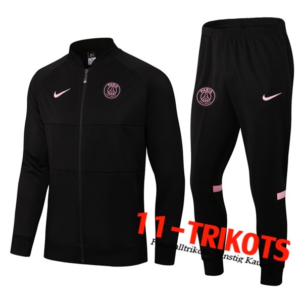 PSG Trainingsanzug (Jacke) Schwarz 2021/2022