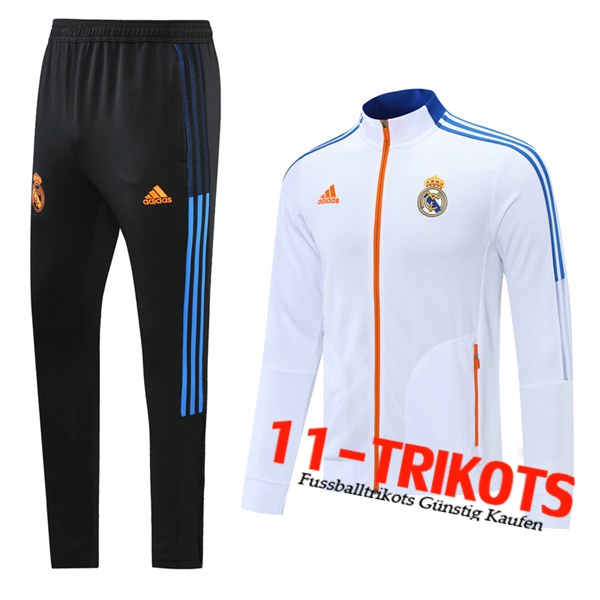 Real Madrid Trainingsanzug (Jacke) Weiß 2021/2022