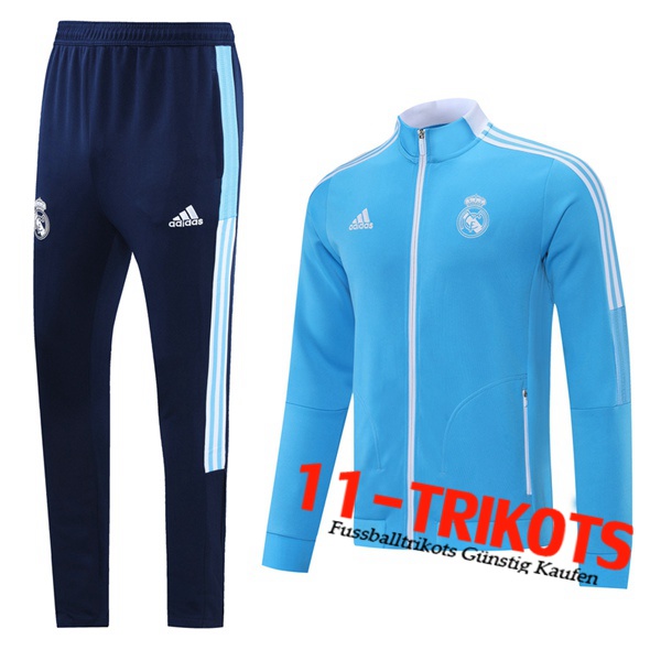 Real Madrid Trainingsanzug (Jacke) Blau 2021/2022