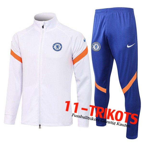 FC Chelsea Trainingsanzug (Jacke) Weiß 2021/2022