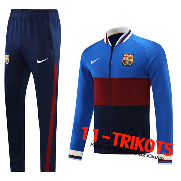 FC Barcelona Trainingsanzug (Jacke) Blau/Braun 2021/2022
