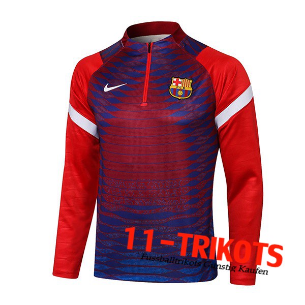 Sudadera De Entrenamiento FC Barcelona Rojo 2021/2022 -1