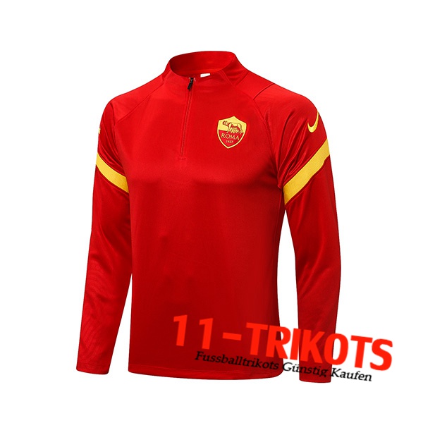 Sudadera De Entrenamiento AS Rome Negro/Rojo 2021/2022