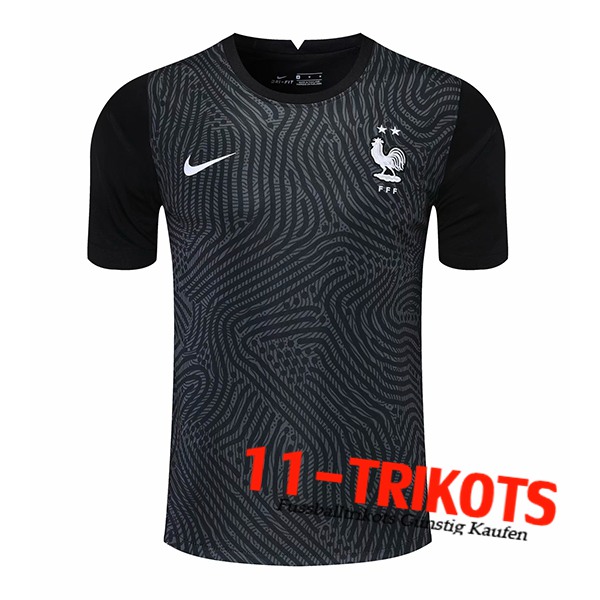 Frankreich Torhuter Trikot Schwarz 2020