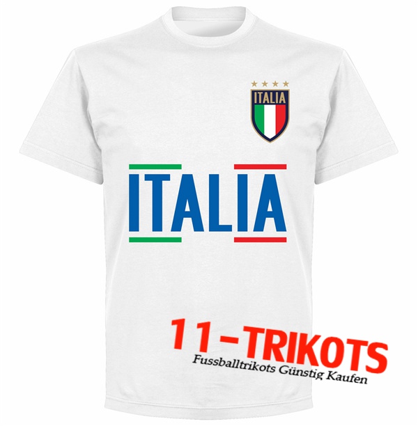 Italien T-Shirts UEFA Euro 2020 Champions Weiß - GXHTS04