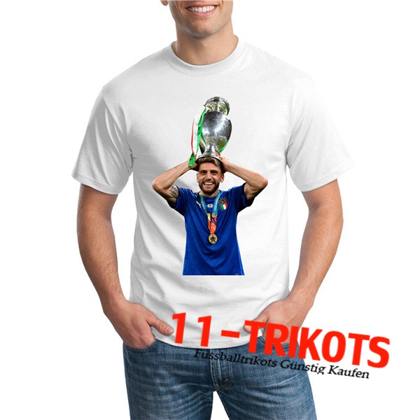 Italien T-Shirts UEFA Euro 2020 Champions Weiß - GXHTS14