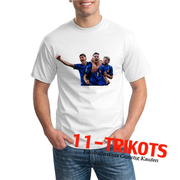 Italien T-Shirts UEFA Euro 2020 Champions Weiß - GXHTS16