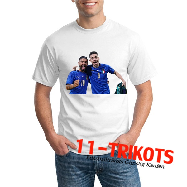 Italien T-Shirts UEFA Euro 2020 Champions Weiß - GXHTS17