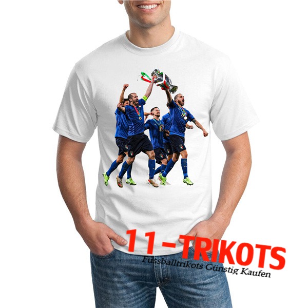 Italien T-Shirts UEFA Euro 2020 Champions Weiß - GXHTS18