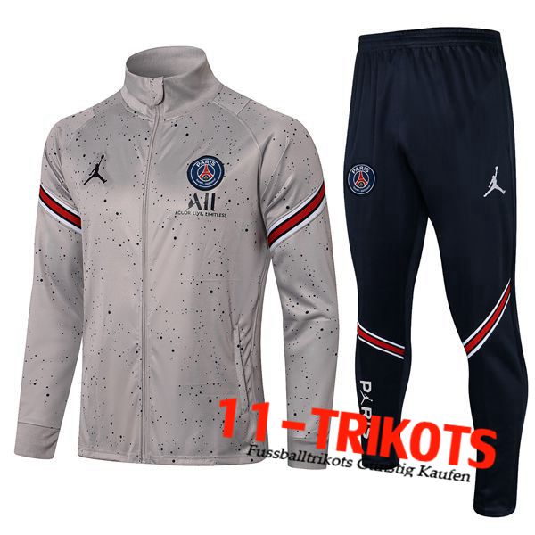 Jordan PSG Trainingsanzug (Jacke) Grau 2021/2022
