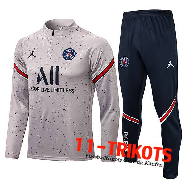 Jordan PSG Trainingsanzug Grau 2021/2022 -1