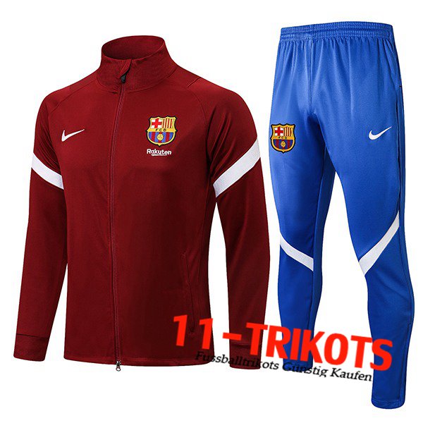 FC Barcelona Trainingsanzug (Jacke)Rot 2021/2022