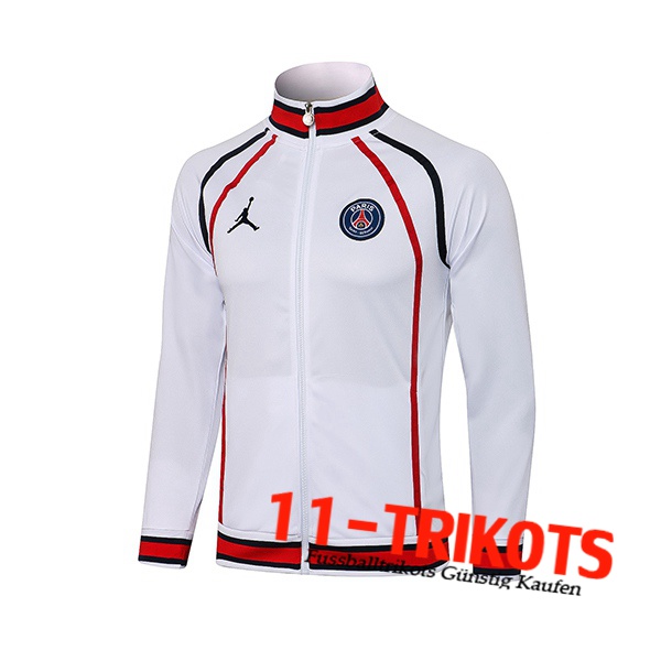 Chaquetas Futbol Jordan PSG Blanca/Rojo 2021/2022 -1