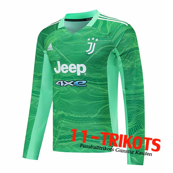 Juventus Torhuter Trikot Langarm Grün 2021/2022