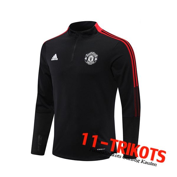 Sudadera De Entrenamiento Manchester United Negro/Rojo 2021/2022