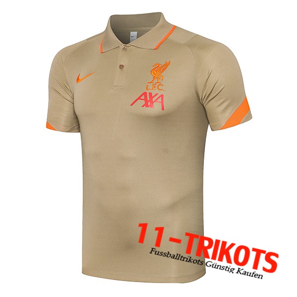 FC Liverpool Poloshirt Hellbraun 2021/2022