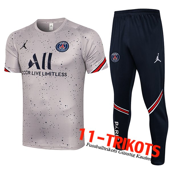 Jordan PSG Trainingstrikot + Hose Grau 2021/2022