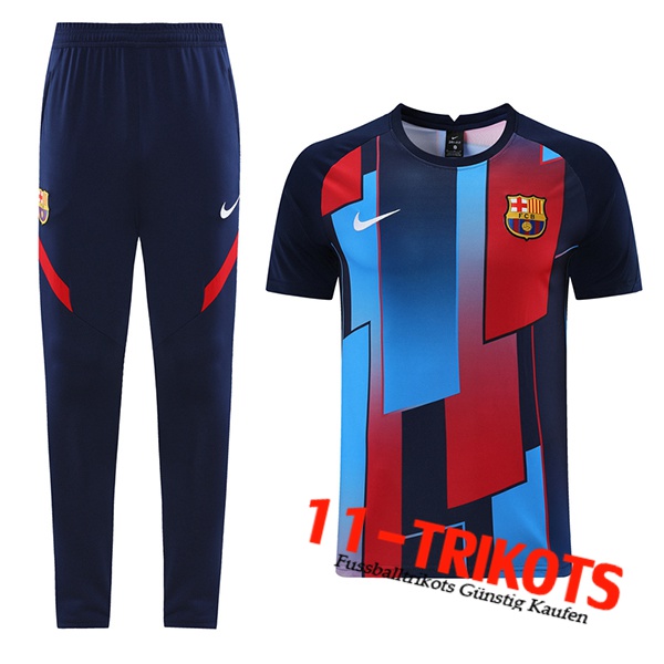 FC Barcelona Trainingstrikot + Hose Schwarz/Blau 2021/2022