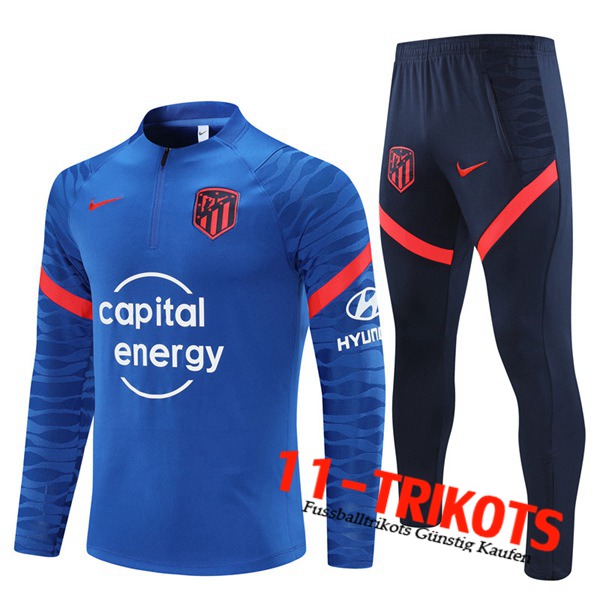 Atlético Madrid Trainingsanzug Blau 2021/2022