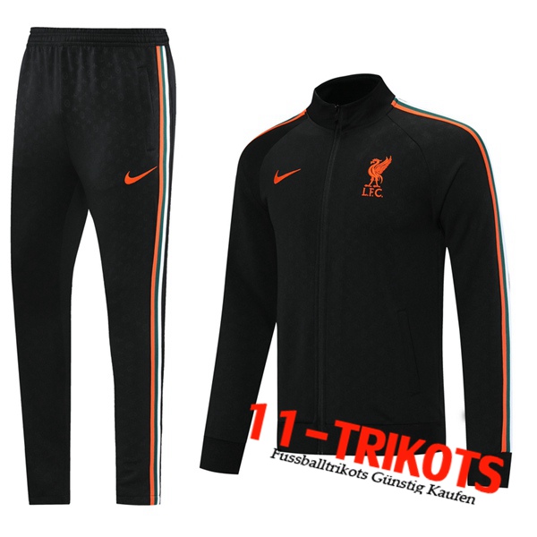 FC Liverpool Trainingsanzug (Jacke) Schwarz 2021/2022 -1